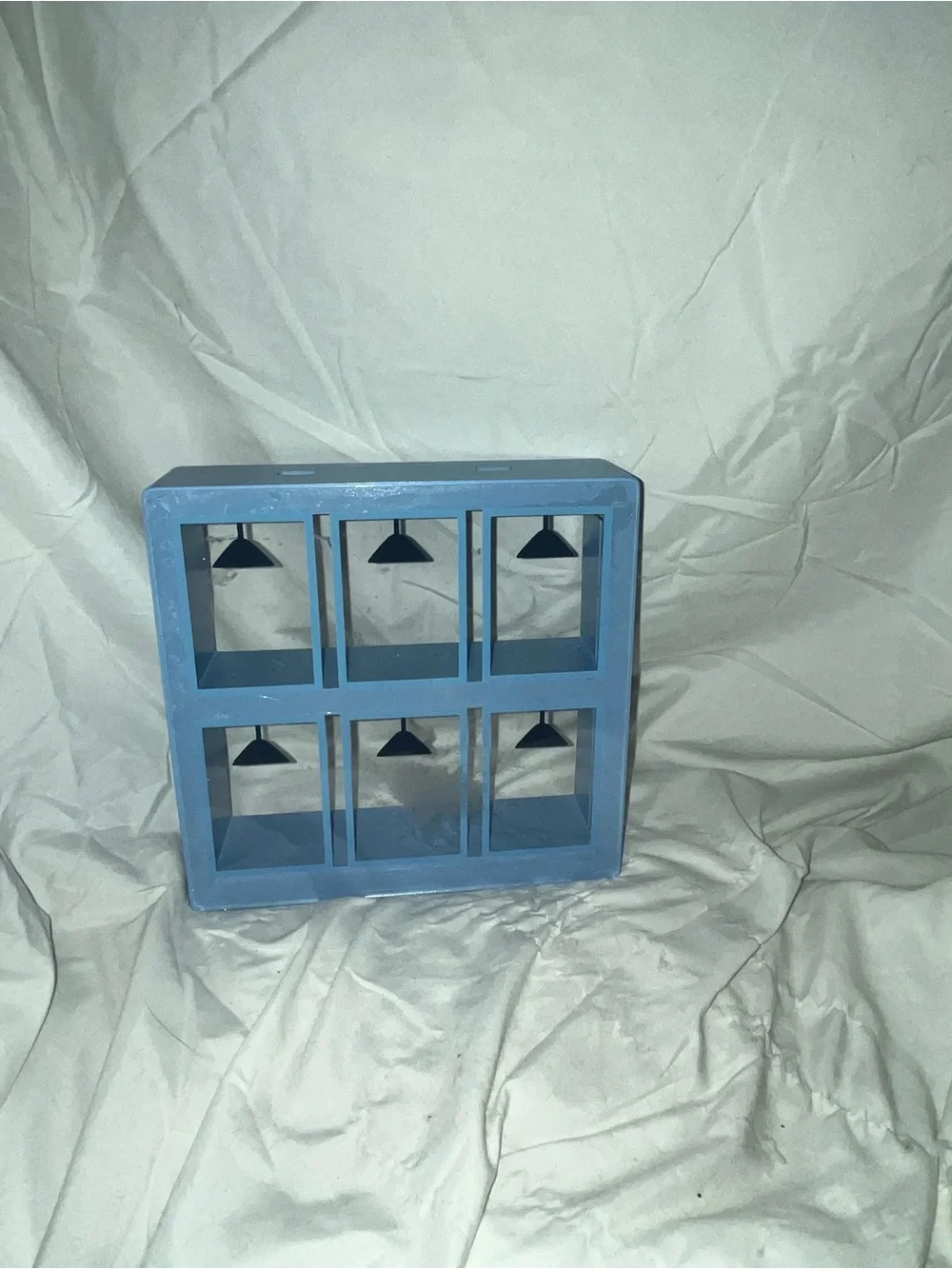 Light up Blue Decorative Wall Shelf display Home Wall Decor
